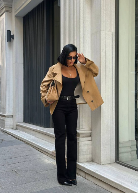 Jean noir taille haute Alhambra Couture