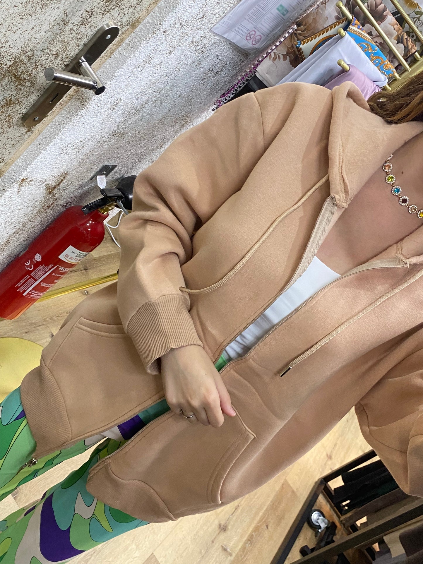 Veste à Capuche Zippée Alhambra Couture