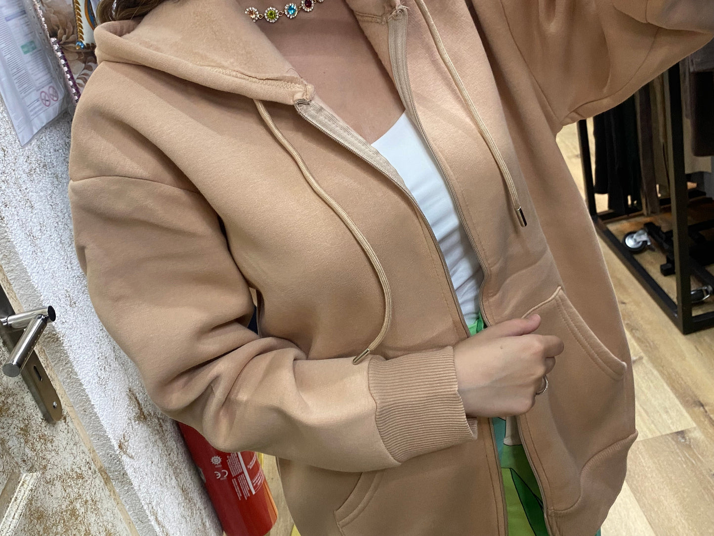 Veste à Capuche Zippée Alhambra Couture