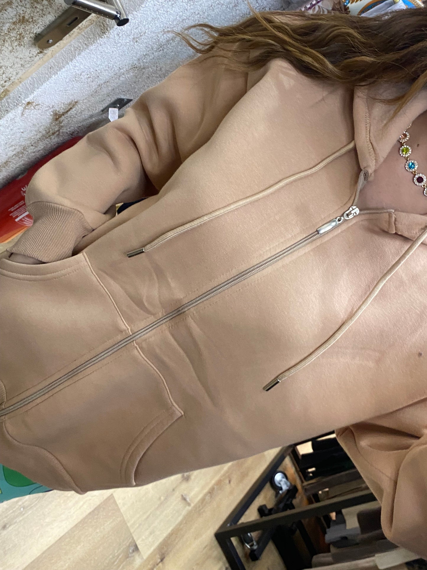 Veste à Capuche Zippée Alhambra Couture