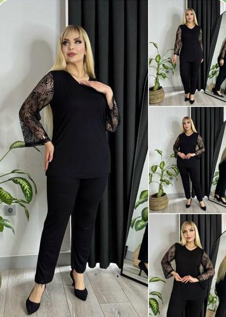 Pull à manche en dentelle Alhambra Couture