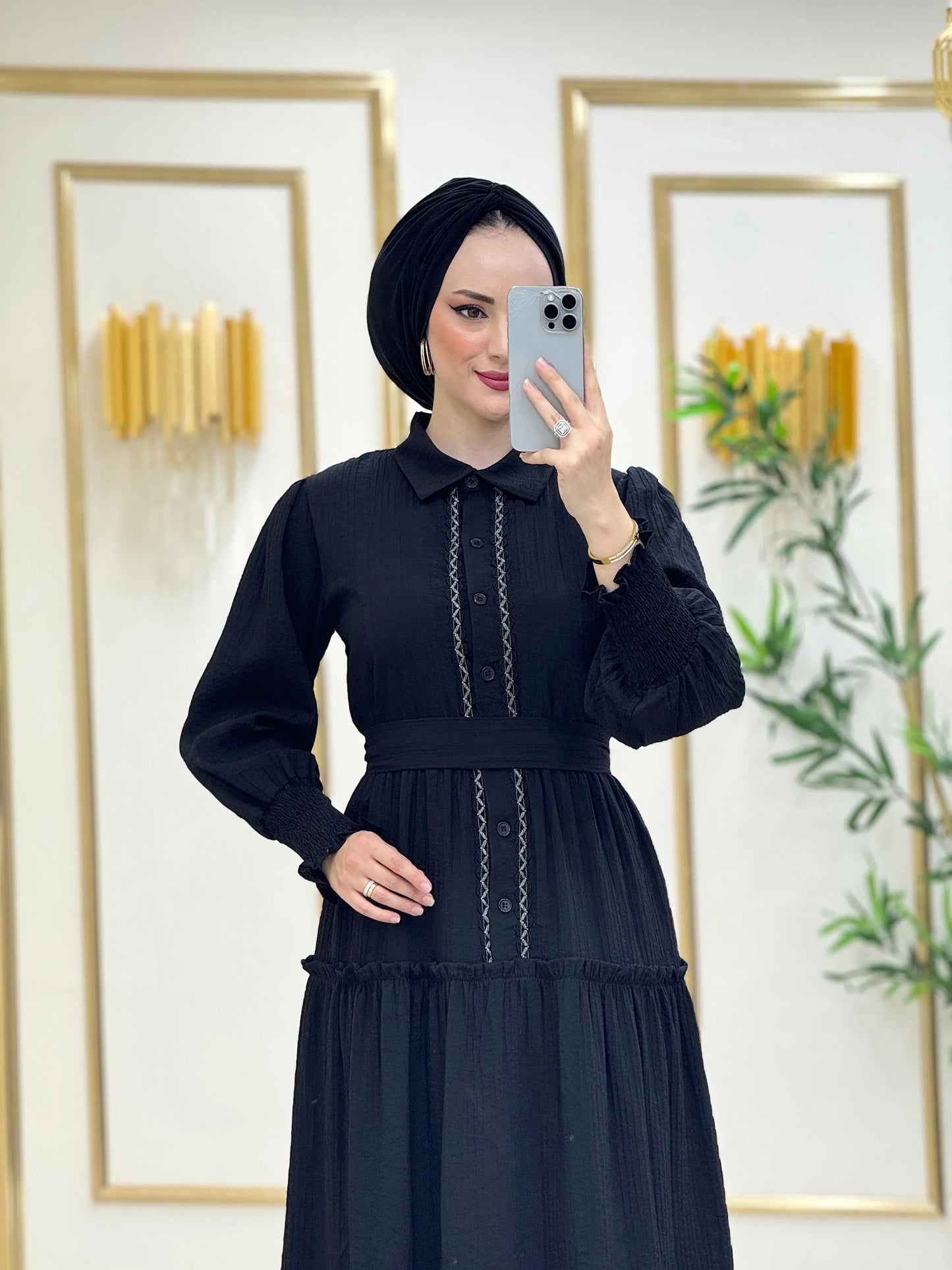 Robe en coton Alhambra Couture