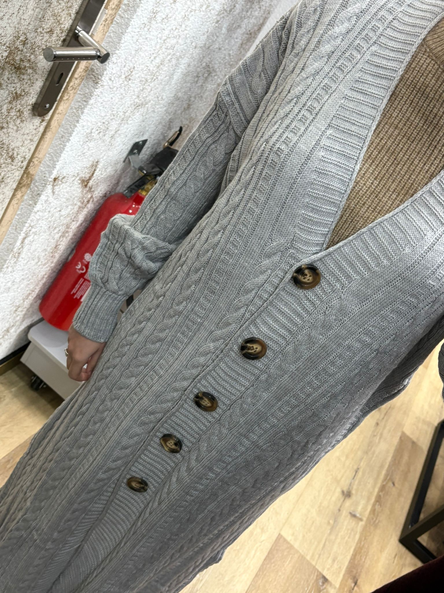 long gilet a bouton Alhambra Couture