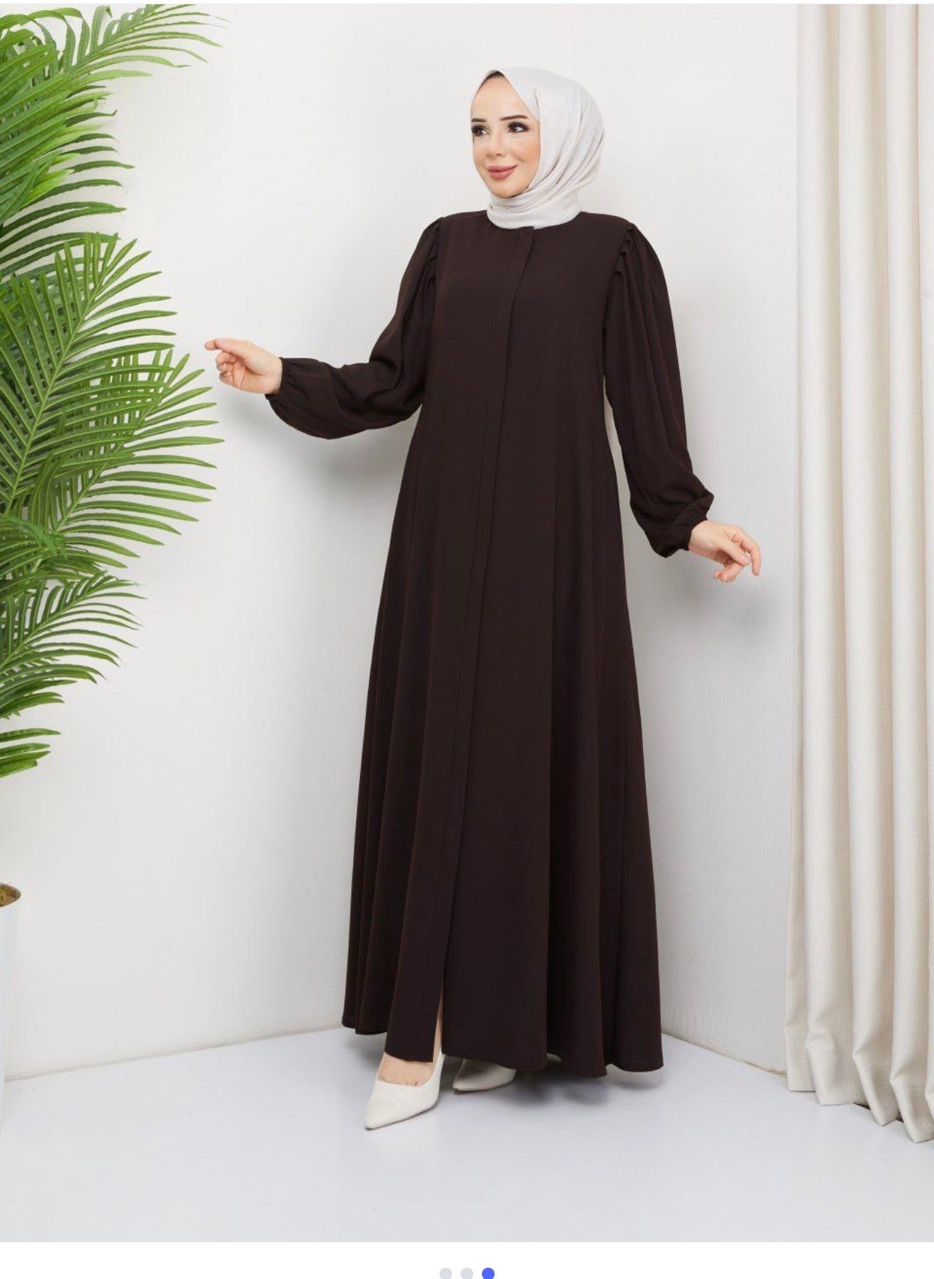 Abaya à manche ballon sarial Alhambra Couture