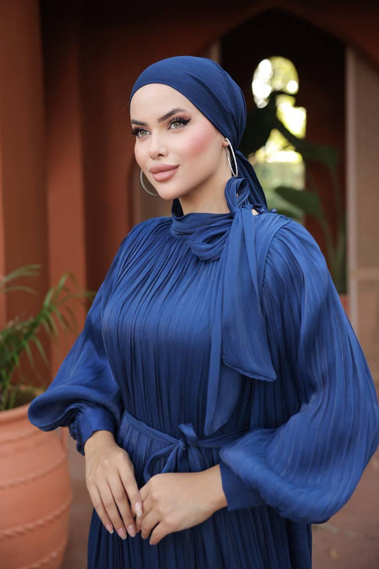 Robe De Soirée Bleu Alhambra Couture