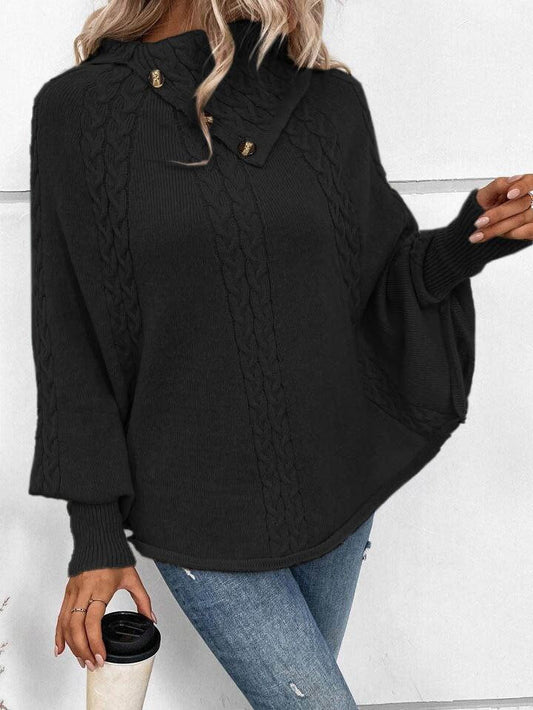 Poncho noir￼ Alhambra Couture