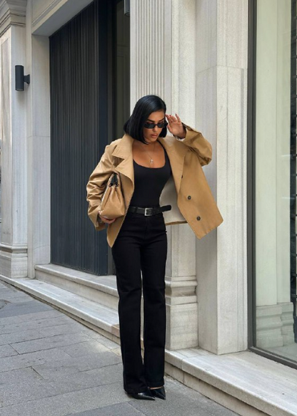 Jean noir taille haute Alhambra Couture