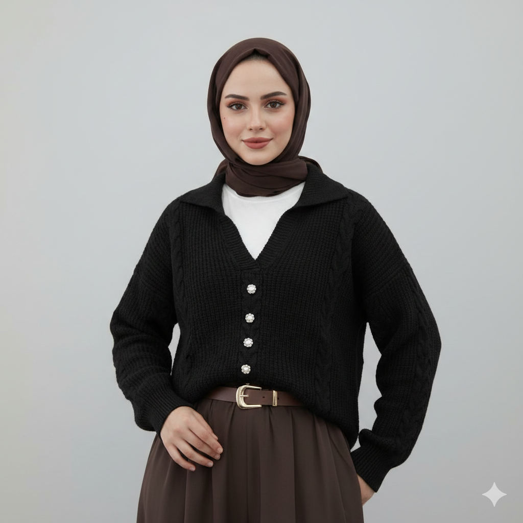 Pull perlée Alhambra Couture