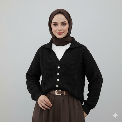 Pull perlée Alhambra Couture