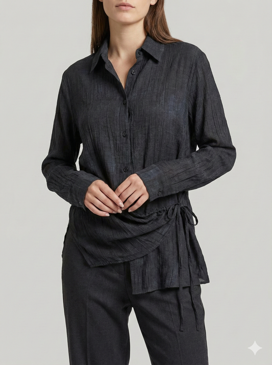 Chemise en coton à nouer Alhambra Couture