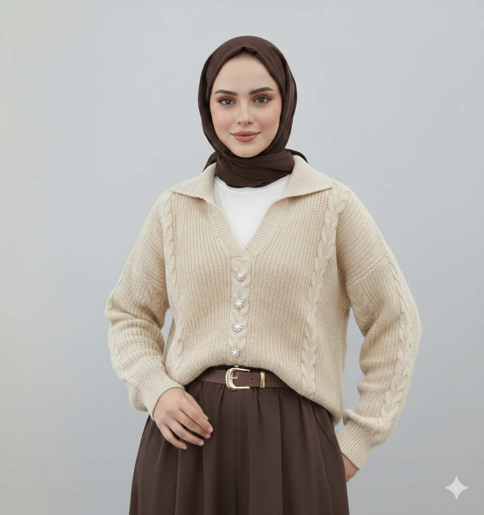 Pull perlée Alhambra Couture