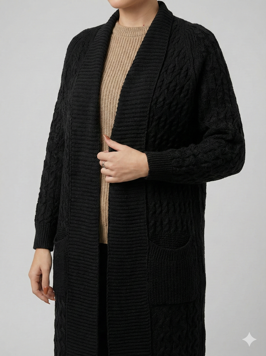 long gilet en maille Alhambra Couture