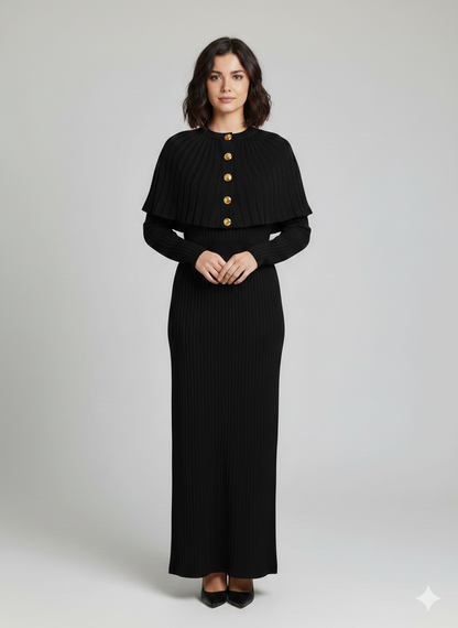 Robe longue avec cape Alhambra Couture