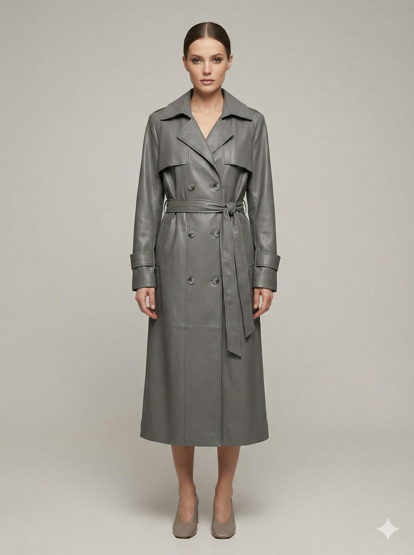 Trench cuir Alhambra Couture
