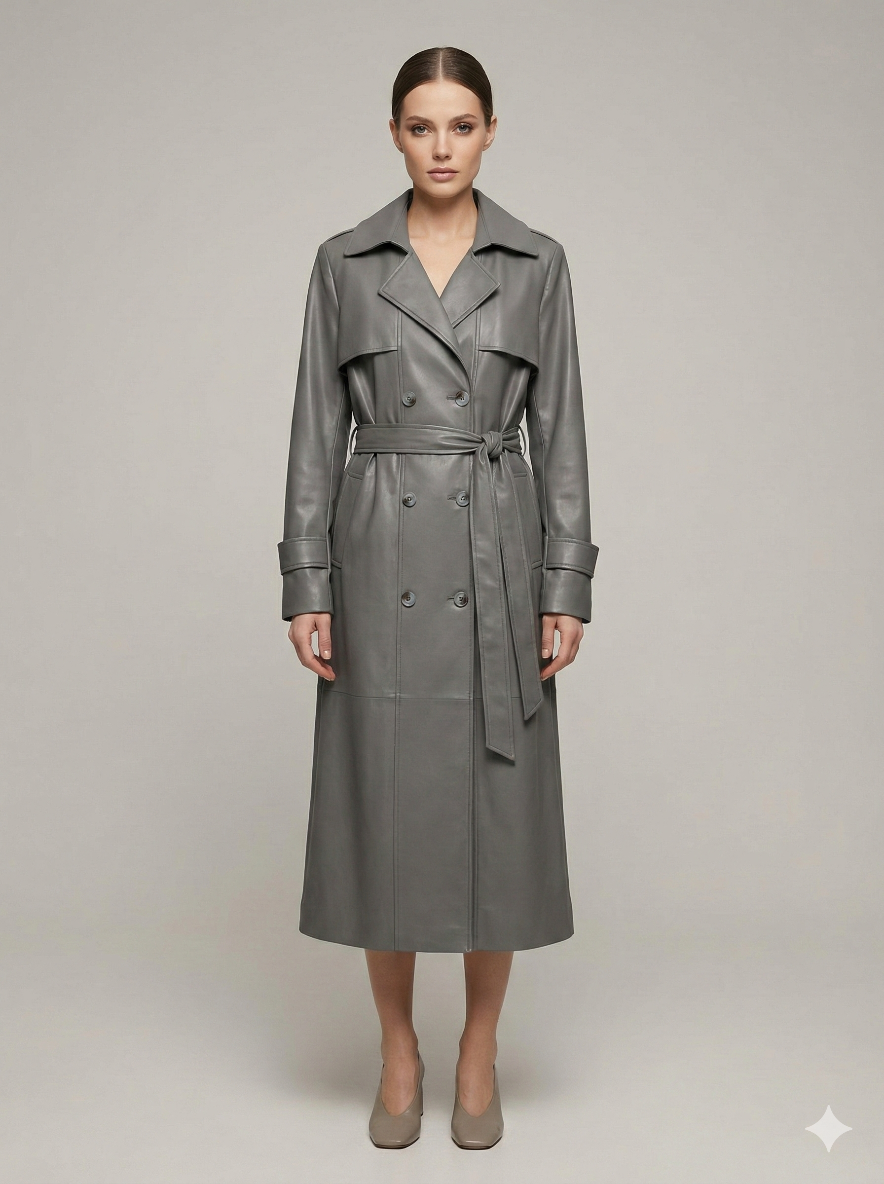 Trench cuir Alhambra Couture