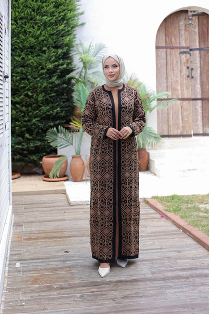 Robe avec Gilet long à motif géométrique Alhambra Couture