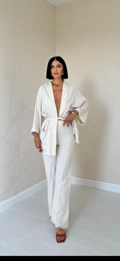 Ensemble kimono en lin Alhambra Couture