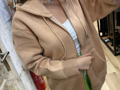 Veste à Capuche Zippée Alhambra Couture
