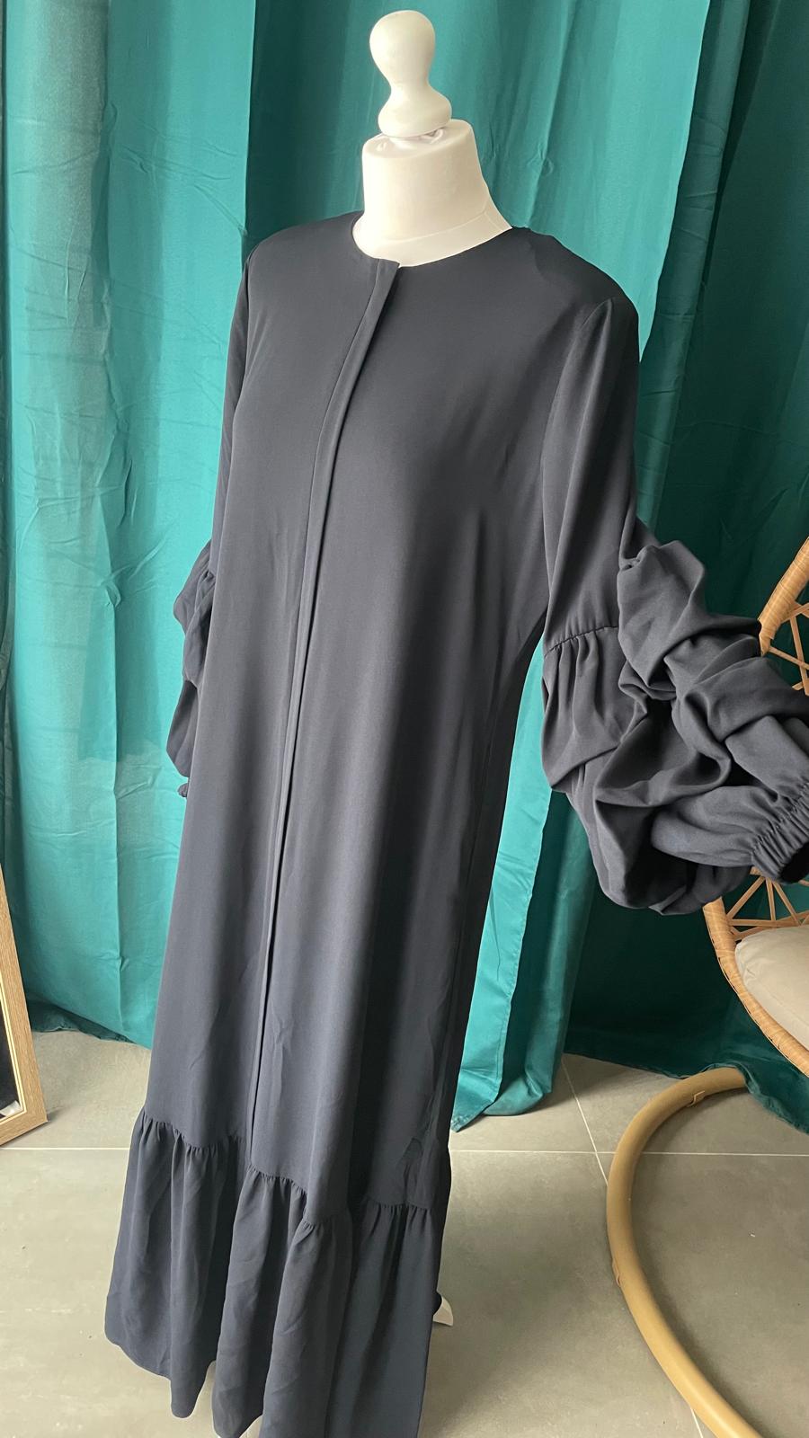 Abaya manche bouffante