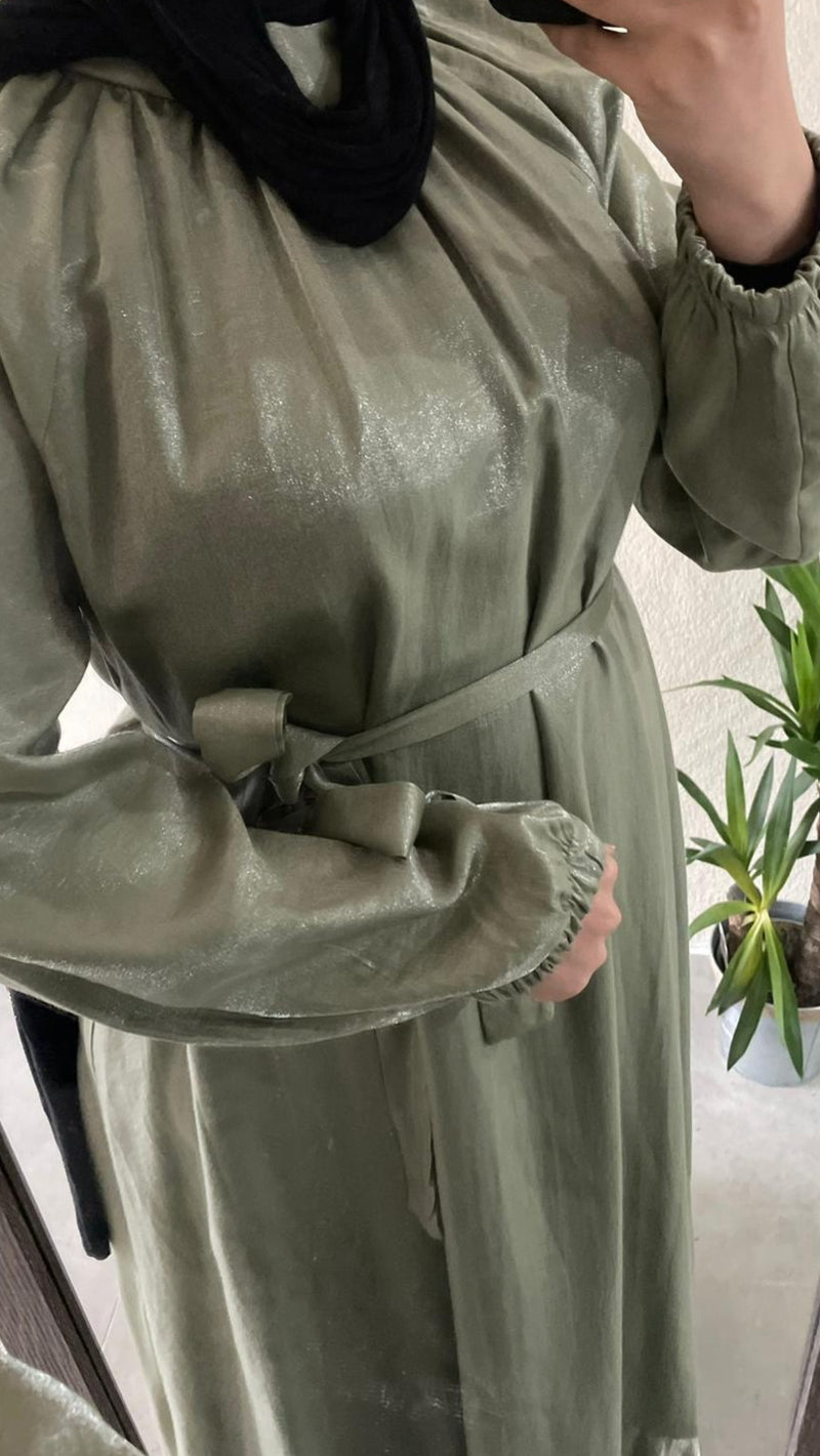 Robe en satin pailleté - Alhambra Couture