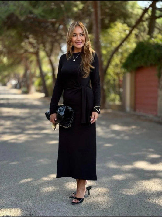 Robe ceinturée minimaliste Alhambra Couture