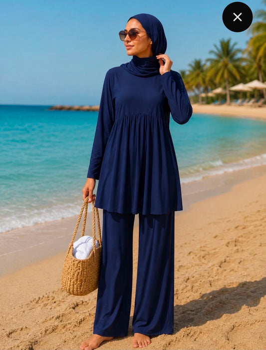 Burkini 3 pièces à zip effet jupe 0506 Alhambra Couture