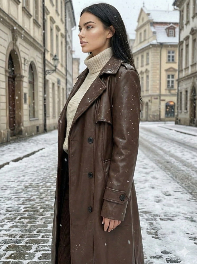 Trench cuir Alhambra Couture